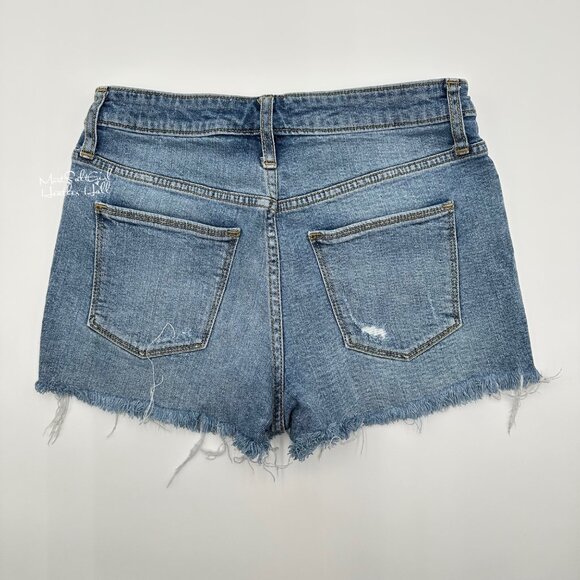 Universal Thread High-Rise Shortie Denim Shorts Size 4 / 27 - Picture 2 of 5